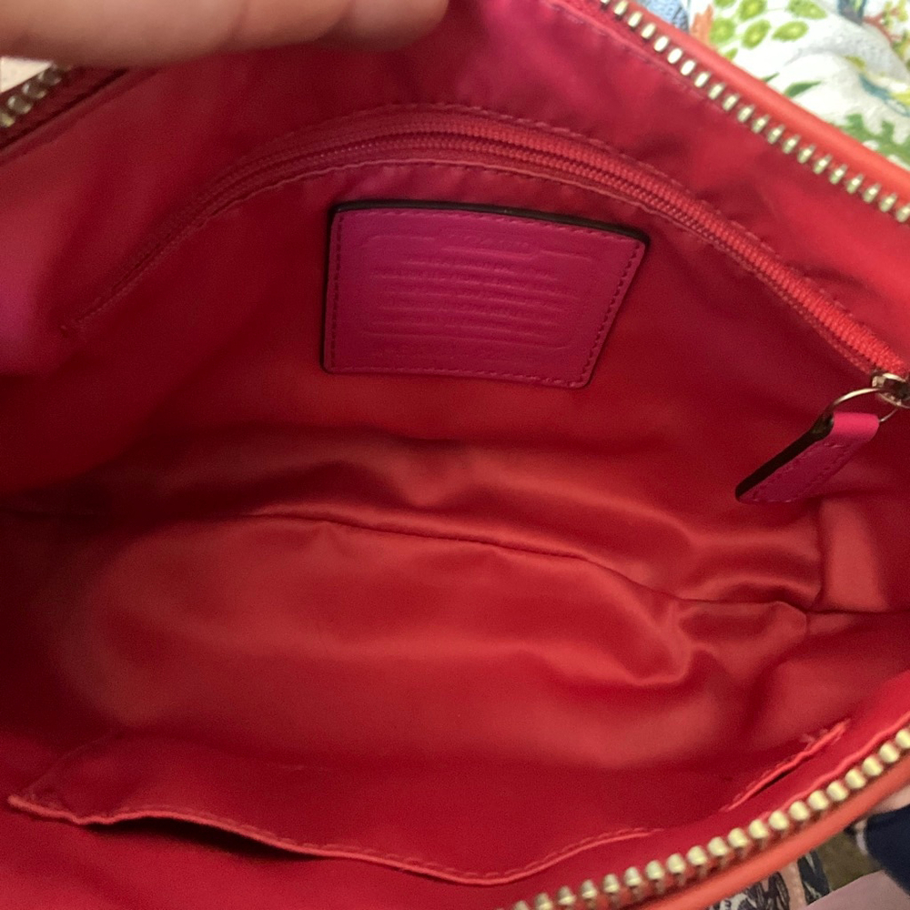 Coach Daisy Spectator Purse Tan/Pink with Scarf (no hang tag) - Picture 13 of 14